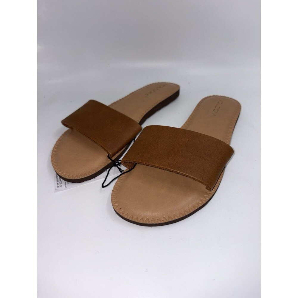 NWT Volcom Simple Slide Sandal - Tan- Sz 7
